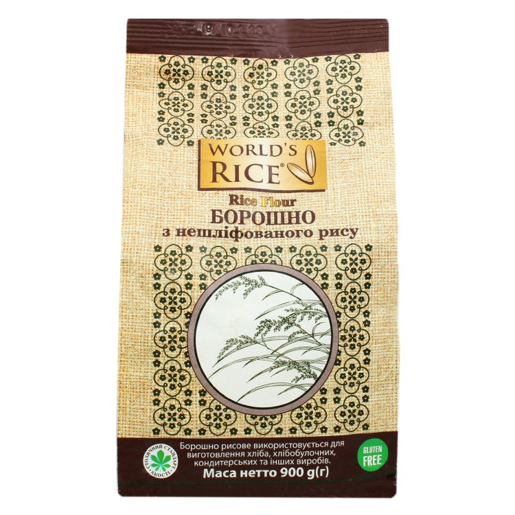 Рис парбоилд. Мука World's Rice из клейкого риса без глютена, 700г. Рисовая мука World Rice купить.